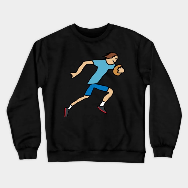 Rugby Crewneck Sweatshirt by Mark Ewbie